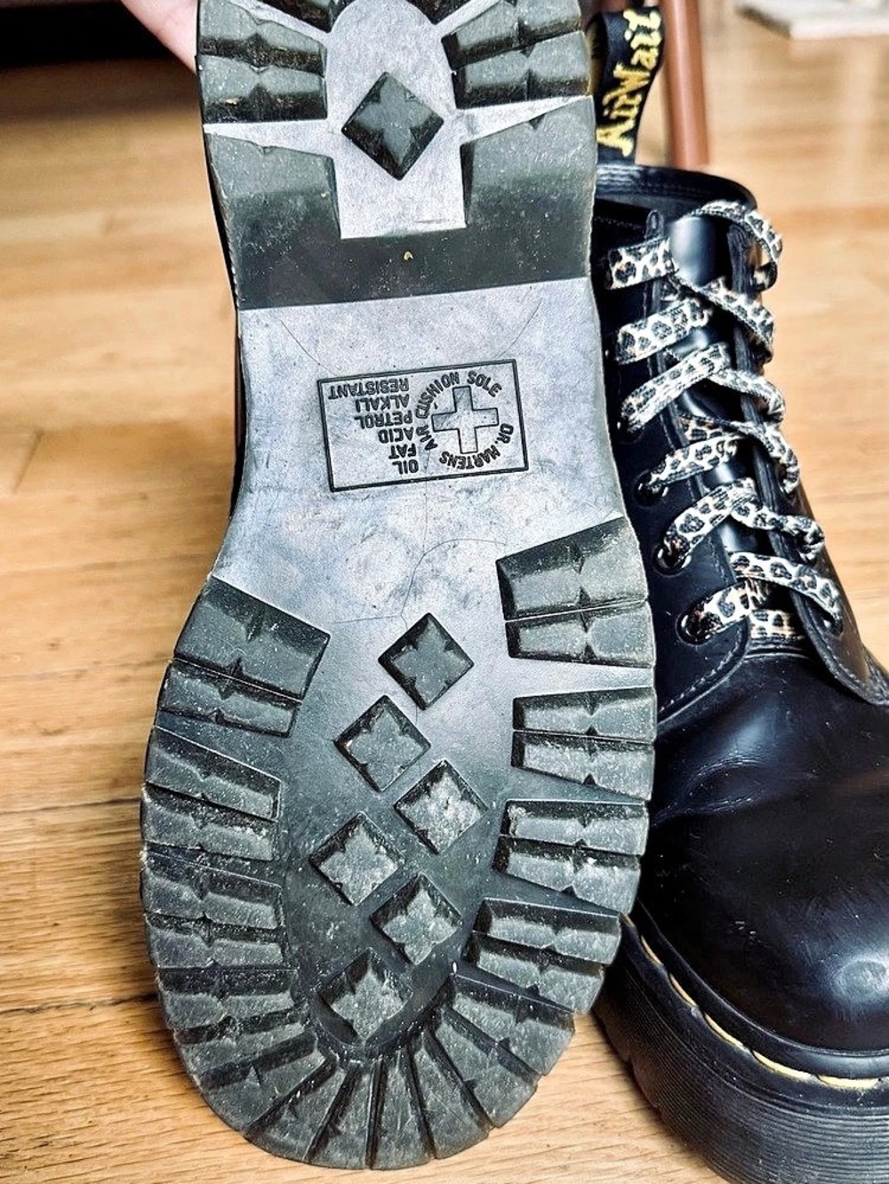 Dr. Martens 1460 Black Combat Boots UK8 - Picture 7 of 9